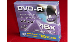 Traxdata DVD-R 4.7GB 16x slim 5,2 mm 5 ks/bal